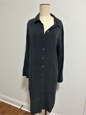 Button Down Silk Dress
